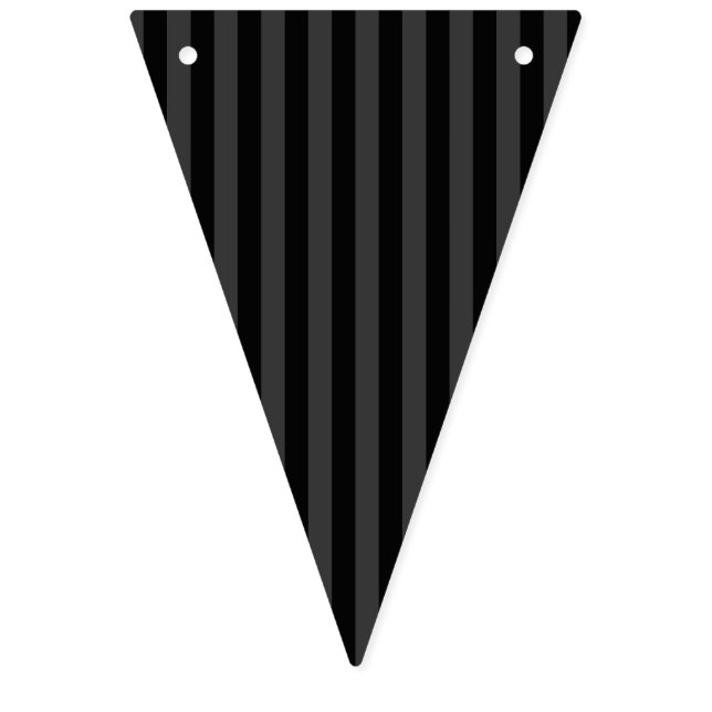 Elagnat Black & Smoky Black Vertical Stripes  Bunting Flags (First Flag)