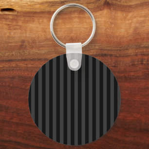 Elagnat Black & Smoky Black Vertical Stripes Keychain