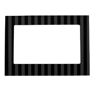 Elagnat Black & Smoky Black Vertical Stripes Magnetic Frame