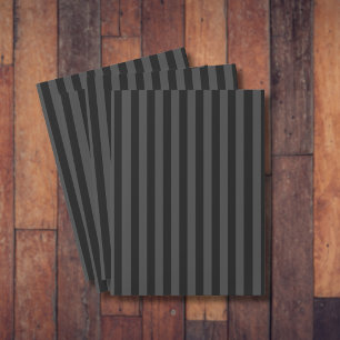 Elagnat Black & Smoky Black Vertical Stripes Pocket Folder