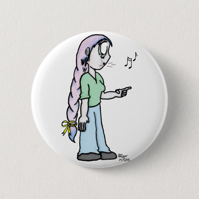 Elain copy pinback button (Front)