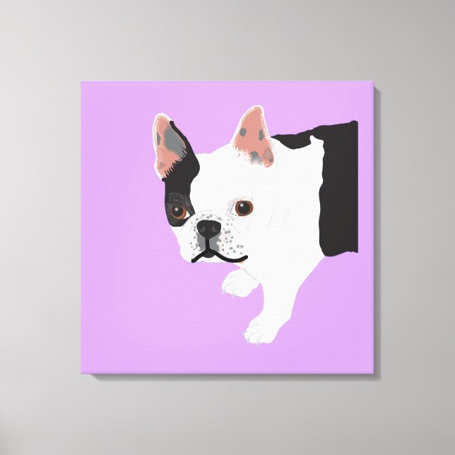 Elaine's Toby Boston Terrier Canvas Print (Front)