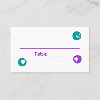 Elana Pearl Bat Mitzvah Table Card 099