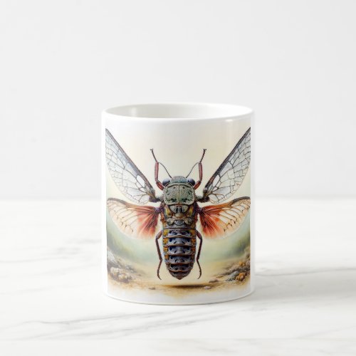 Elaphidion beetle IREF8301 _ Watercolor Coffee Mug