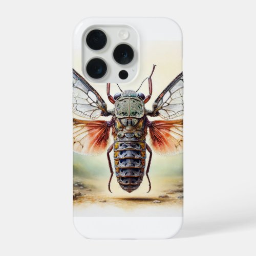 Elaphidion beetle IREF8301 _ Watercolor iPhone 15 Pro Case