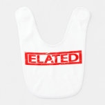 Elated Stamp Baby Bib