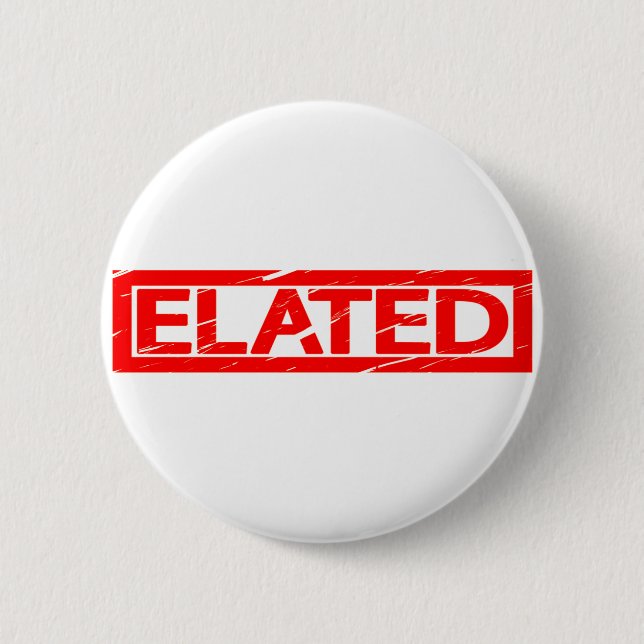 Elated Stamp Button (Front)