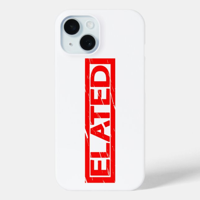 Elated Stamp Case-Mate iPhone Case (Back)