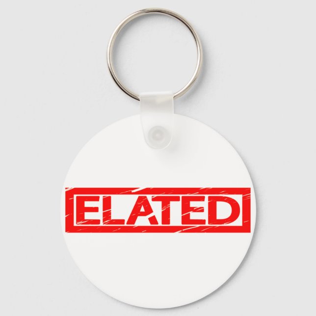 Elated Stamp Keychain (Front)