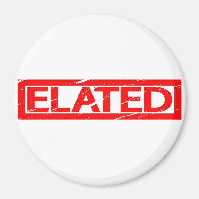 Elated Stamp Magnet (Front)