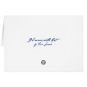 Elation card, Hydrangeas mint green, aqua Cards (Back Horizontal)