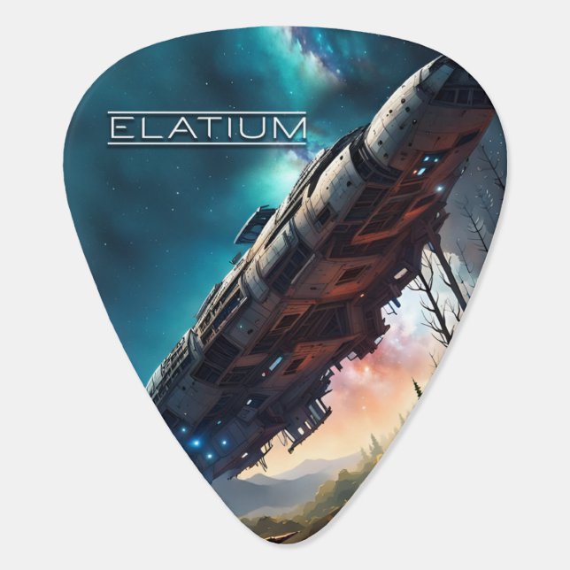 Elatium Band Guitar Pick (Back)