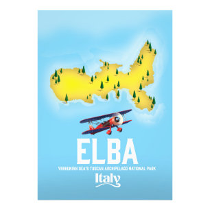 Elba, Tyrrhenian Sea ,Tuscan ,Italy travel poster