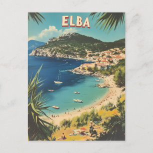 Elba vintage postcard