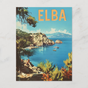 Elba Vintage Postcard