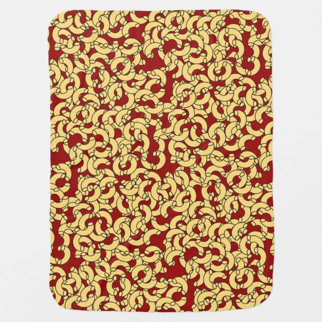 Elbow Pasta Baby Blanket (Front)