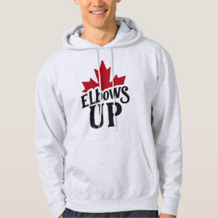 Elbows Up – Bold Canadian Spirit Hoodie