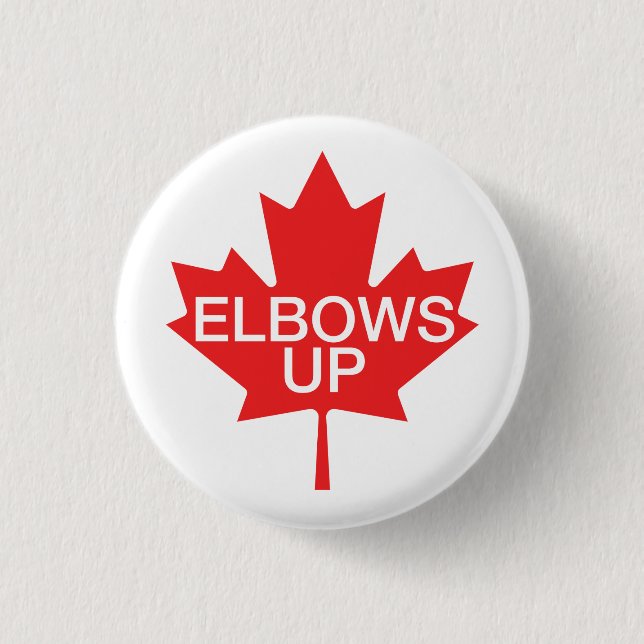 Elbows Up Button (Front)