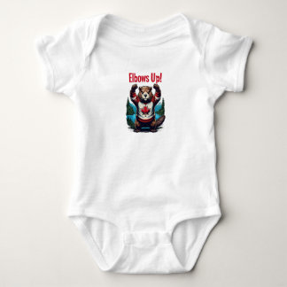 Elbows Up Canada Baby Bodysuit