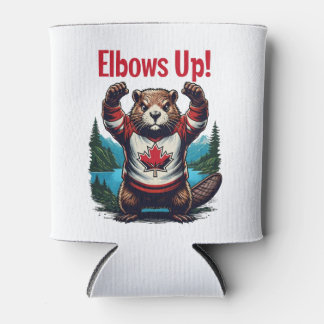 Elbows Up Canada Can Cooler