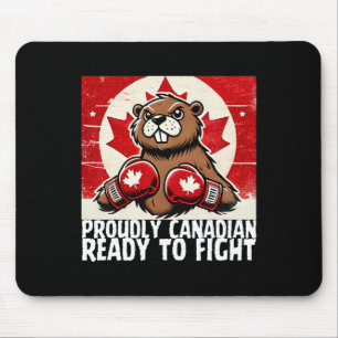 Elbows Up Canada Canadian Counter Tariffs Beaver B Mouse Pad