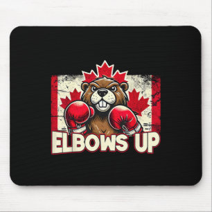 Elbows Up Canada Canadian Counter Tariffs Beaver B Mouse Pad