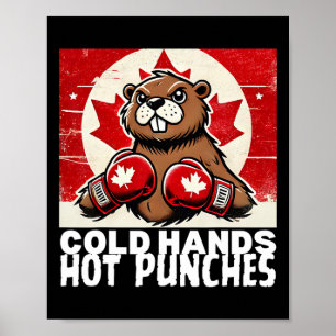 Elbows Up Canada Canadian Counter Tariffs Beaver B Poster