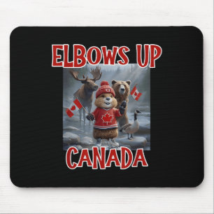 Elbows Up Canada Est 1867 Proud Canadian Strong Ca Mouse Pad