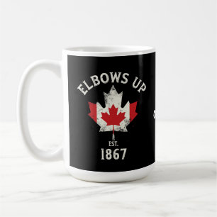  Elbows Up Canada Est 1867 Proud Canadian Vintage Coffee Mug