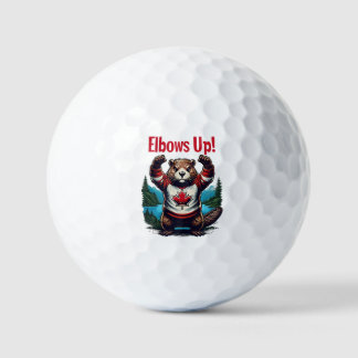 Elbows Up Canada Golf Balls