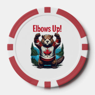 Elbows Up Canada Poker Chips
