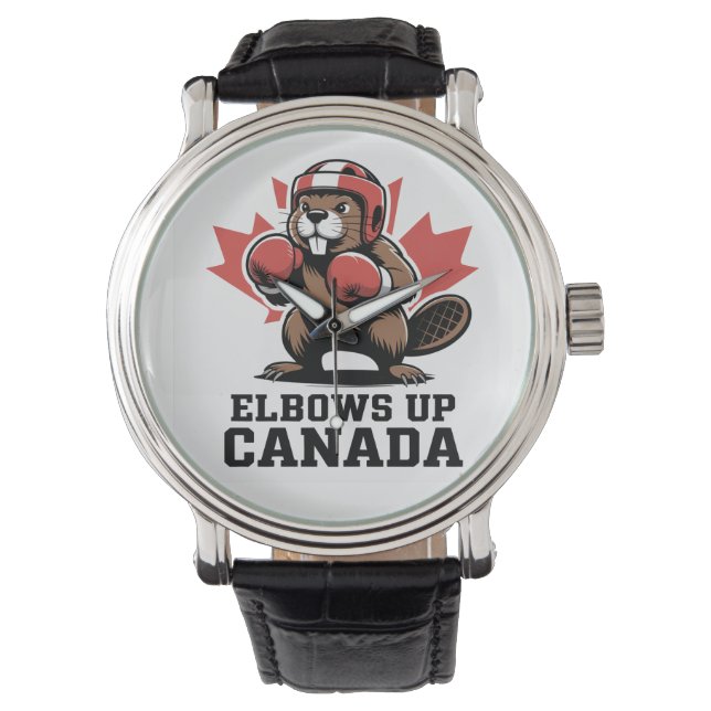 Elbows Up Canada Proud Watch (Front)
