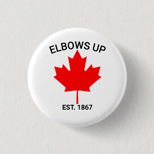 Elbows Up Canada Strong Support Canada Button