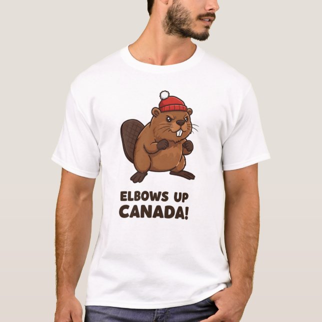 Elbows Up Canada T-Shirt (Front)