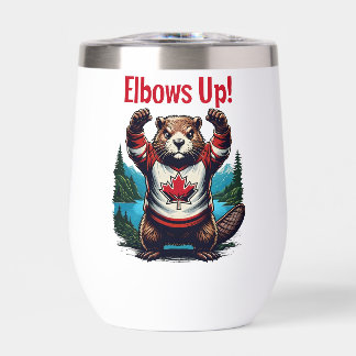 Elbows Up Canada Thermal Wine Tumbler