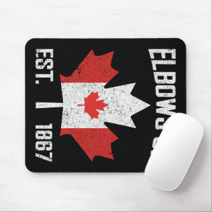 Elbows Up Canada True North Strong Proud Canadian Mouse Pad