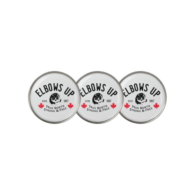 Elbows Up! Golf Ball Markers (3 Up)