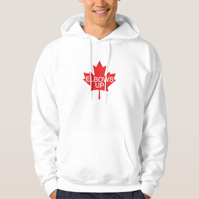 Elbows Up Hoodie (Front)
