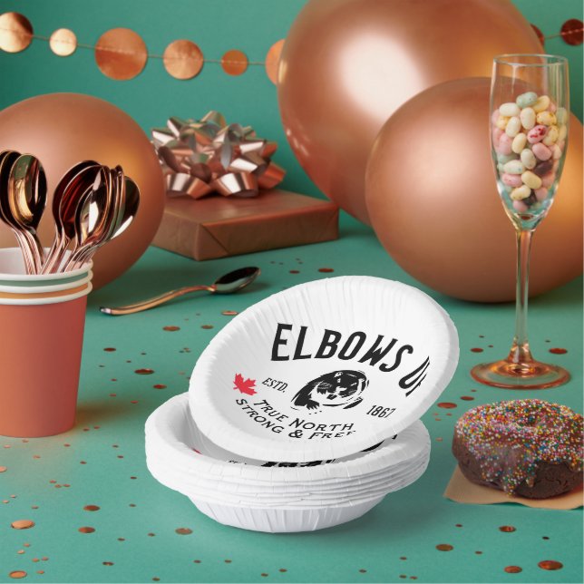 Elbows Up! Paper Bowls (Multi)