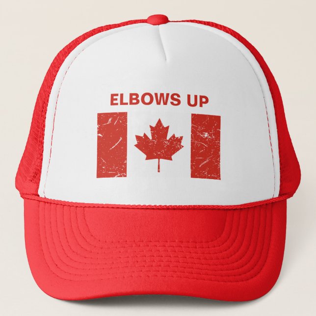 ELBOWS UP TRUCKER HAT (Front)