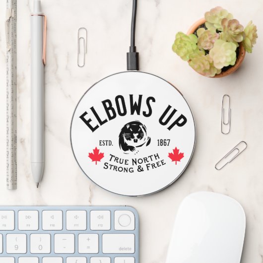 Elbows Up! Wireless Charger (Desk)