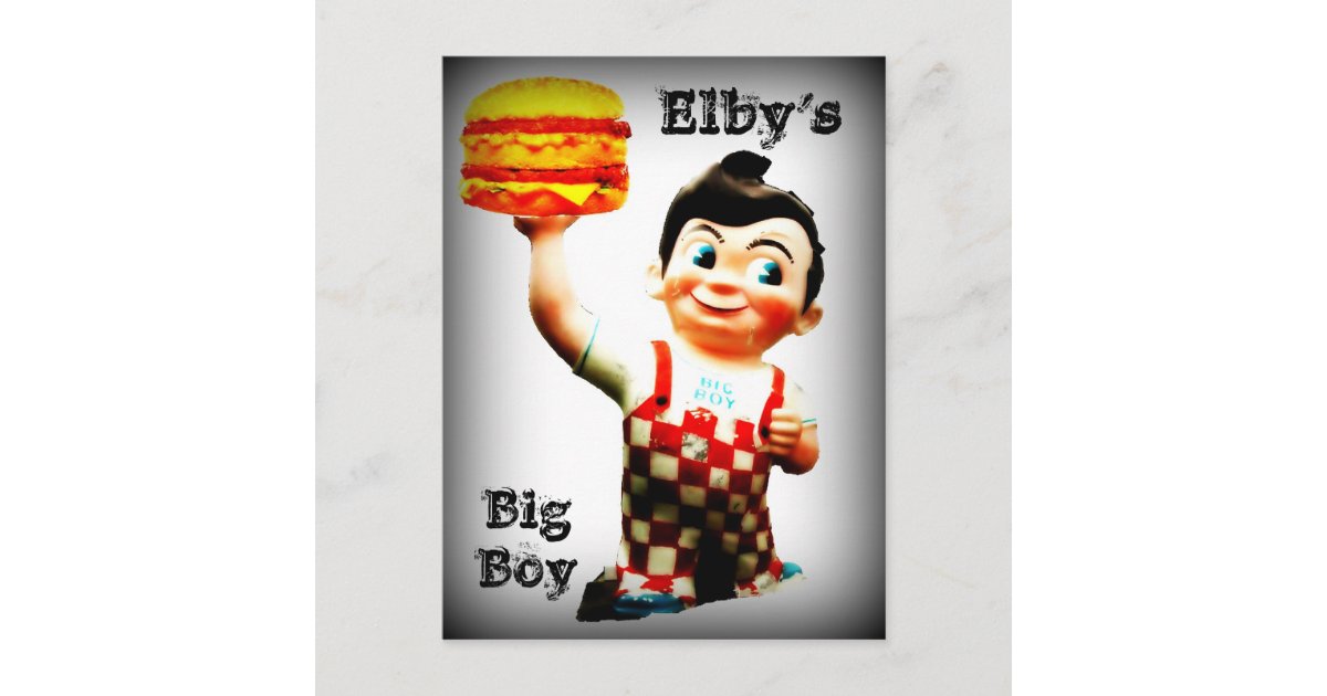Elby's Big Boy Postcard Zazzle