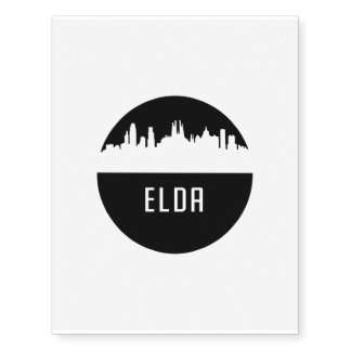Elda | cities of Spain Temporary Tattoos