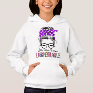 Elder Abuse Awareness Ribbon Support Gifts Hoodie