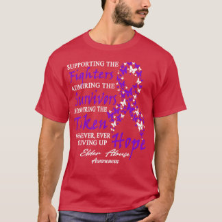 Elder Abuse Awareness Supporting The Fighters Butt T-Shirt
