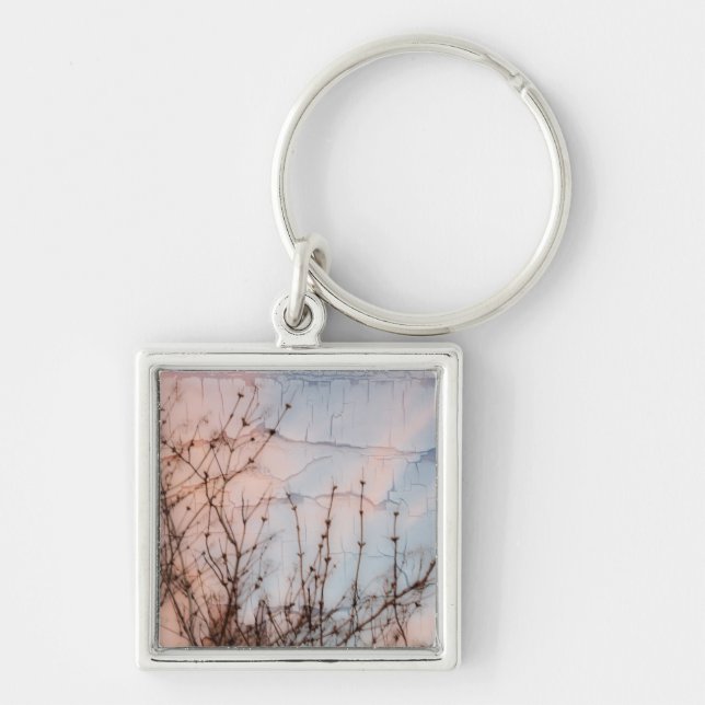 Elder Branches Silhouette Keychain (Front)