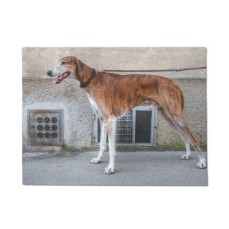 Elder Brindle Greyhound Doormat