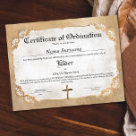 Elder Church Certificate of Ordination<br><div class="desc">Elder Church Certificate of Ordination Ministry</div>