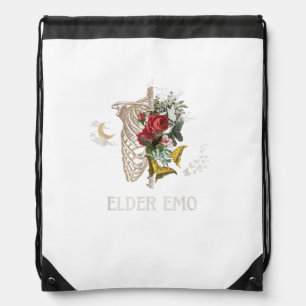 Elder Emo Funny Goth Older Gothic Cottagecore Gobl Drawstring Bag