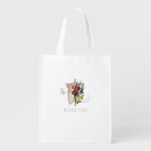 Elder Emo Funny Goth Older Gothic Cottagecore Gobl Grocery Bag